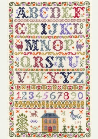 Traditional Alphabet sampler cross stitch kit