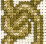 detail of celtic wedding sampler cross stitch