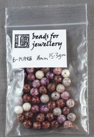 marble beads 6mm