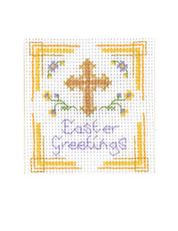 Easter Cross card cross stitch kit