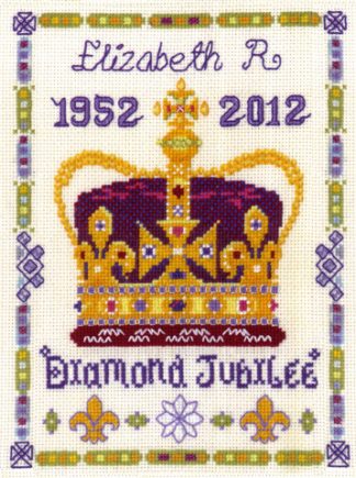 Diamond Jubilee sampler cross stitch kit