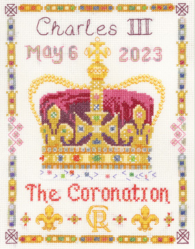 Charles Coronation sampler cross stitch