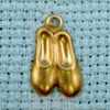 ballet shoes brass charm