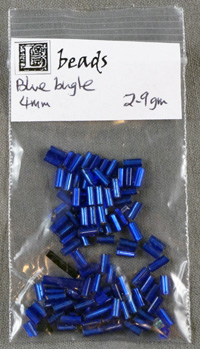 blue bugle beads