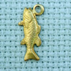 fish brass charm