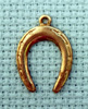 horseshoe brass charm