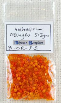 Orange beads 2.2 mm