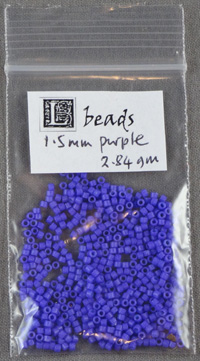 Purple beads 1.5 mm
