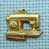sewing needle brass charm