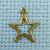 star shape brass charm